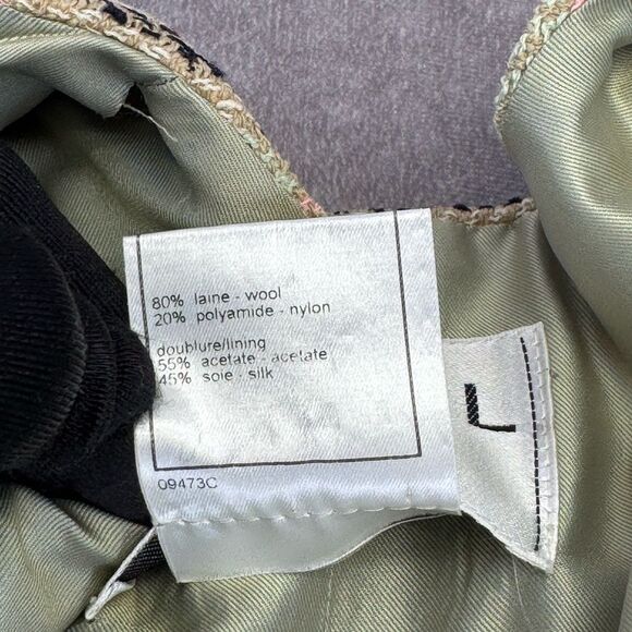 Chanel Wool Tweed Fringe Striped Jacket 36 FR - Picture 12 of 13